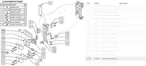 Hardware 4-Point for Back J3PAUTM16SH