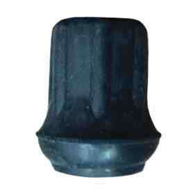 Cane Tips 1  #20 Black Pk/4