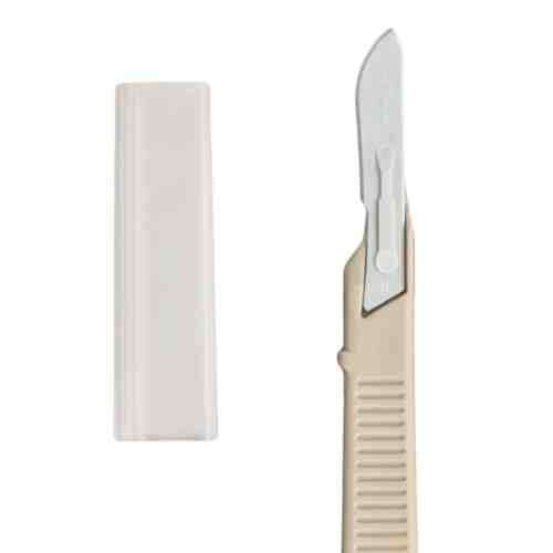 Scalpel #15 Disposable Generic Bx/10  w/Safety Guard