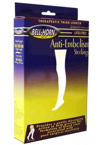 18mmHg TH Anti-Em Stockings Open Toe  White  XX-Large