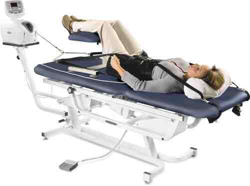 TTET-200 Traction Table- with Hand Switch & Casters Imp Blue